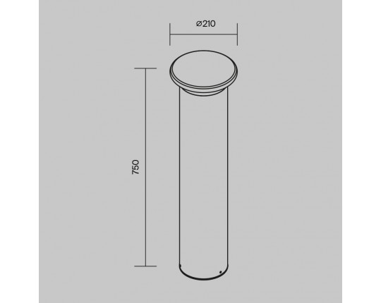 Уличный светодиодный светильник Maytoni Grip O460FL-L10GF3K1