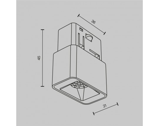 Трековый светодиодный светильник Maytoni Technical Exility Points S TR100-2-2W4K-S-B