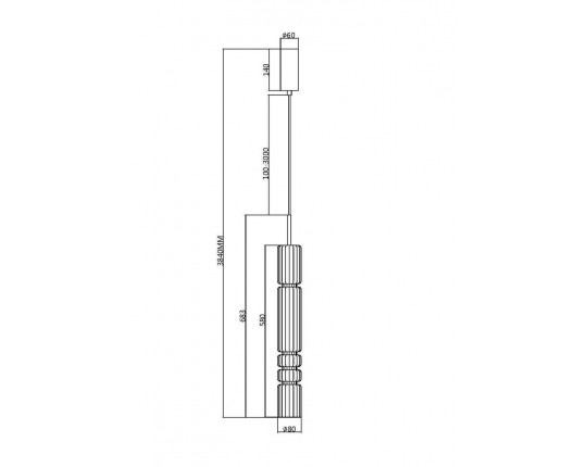 Подвесной светодиодный светильник Maytoni Ordo MOD272PL-L12CH3K