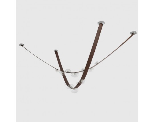 Подвесной светильник Crystal Lux BOSQUE SP7 L3000 BROWN/TRANSPARENT