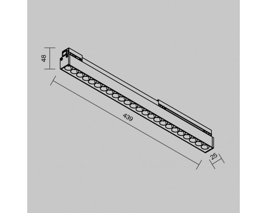 Уличный трековый светильник Maytoni Outdoor O-TR02-2-S-24WB3K