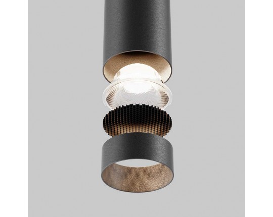 Подвесной светодиодный светильник Maytoni Technical Pendant Focus LED P072PL-L12B4K-1 Подвесной светодиодный светильник Maytoni Technical Pendant Focus LED P072PL-L12B4K-1
