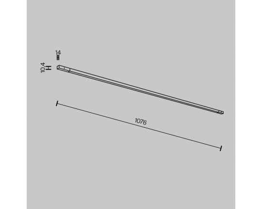 Трековый светильник Maytoni Technical TR180-1-12WTW-B