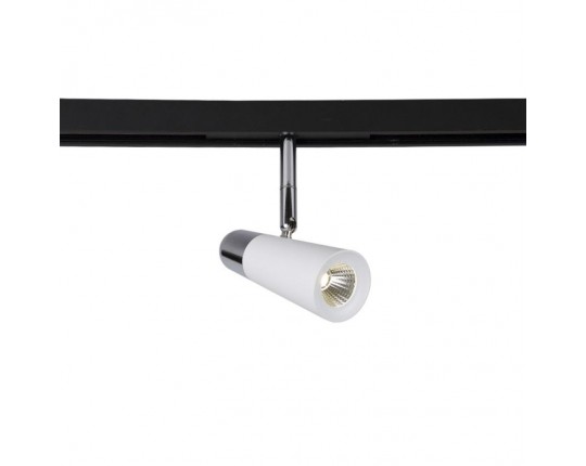 Трековый светодиодный светильник для магнитного шинопровода Crystal Lux Space CLT 0.33 006 12W WH-CH 4000K