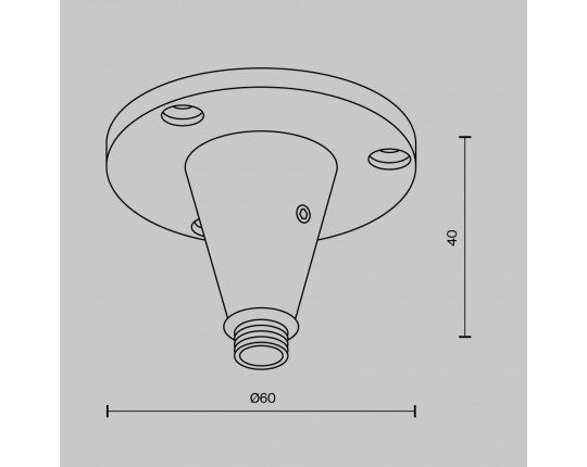 Аксессуар Maytoni Technical CA026BS-B