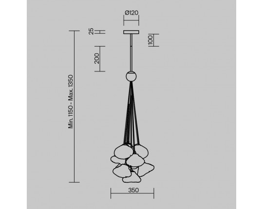 Подвесная люстра Freya Eatery FR5488PL-10CH