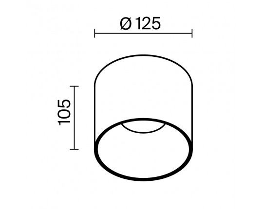 Потолочный светильник Maytoni Technical C064CL-01-25W3K-D-RD-WB
