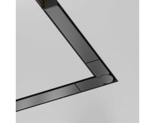 Угол-соединитель 45° Exility X встраиваемый под ГКЛ 12,5мм, черный Maytoni Technical EXILITY X Accessories for tracks Exility X TRA239CLS-42.12B