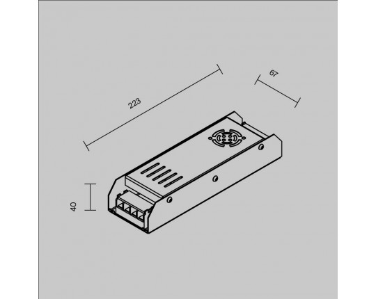 Источник напряжения PSL001 24В 300Вт IP20 Maytoni Led Strip 811004 Источник напряжения PSL001 24В 300Вт IP20 Maytoni Led Strip 811004