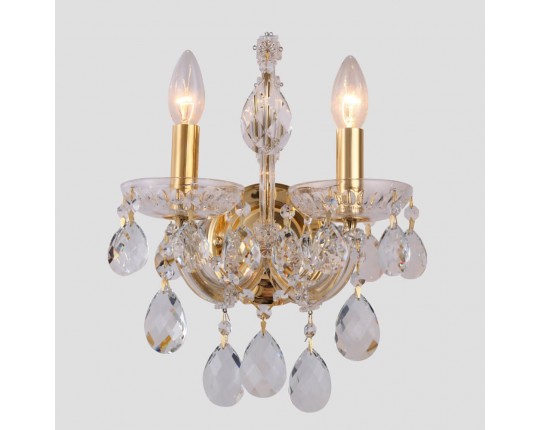 Бра Crystal Lux Isabel AP2 Gold/Transparent