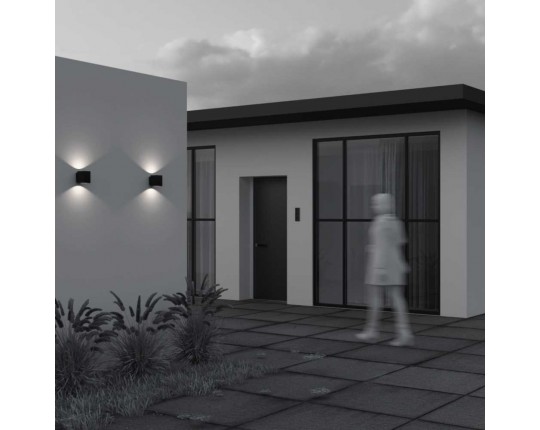 Уличный настенный светильник Maytoni Outdoor Block O507WL-L10B3K Уличный настенный светильник Maytoni Outdoor Block O507WL-L10B3K