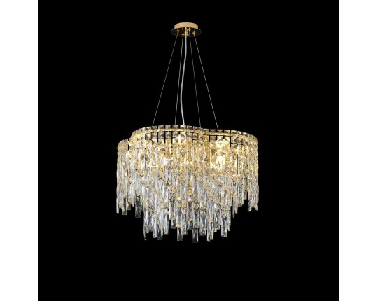 Подвесная люстра Crystal Lux ABRIL SP12 GOLD Подвесная люстра Crystal Lux ABRIL SP12 GOLD