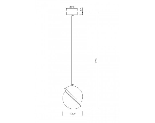 Подвесной светильник Freya Element FR5181PL-01BS