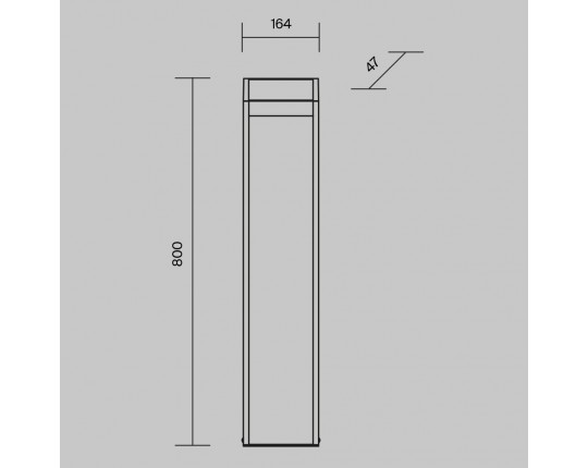 Уличный светодиодный светильник Maytoni Sten O444FL-L13GF3K2