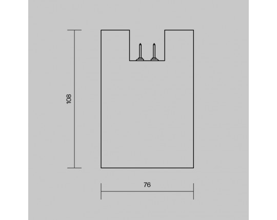 Уличный трековый светильник Maytoni Outdoor O-TR01-2-S-16WW3K