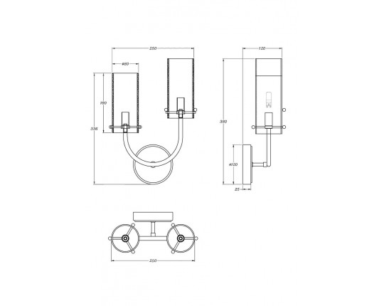 Бра Maytoni Arco MOD223WL-02BS1