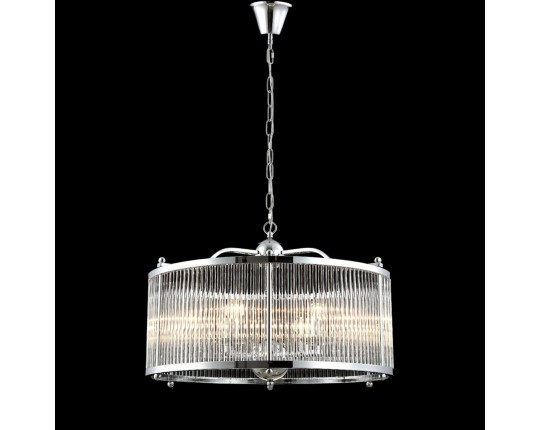 Подвесная люстра Crystal Lux Tadeo SP6 D600 Chrome/Transparente