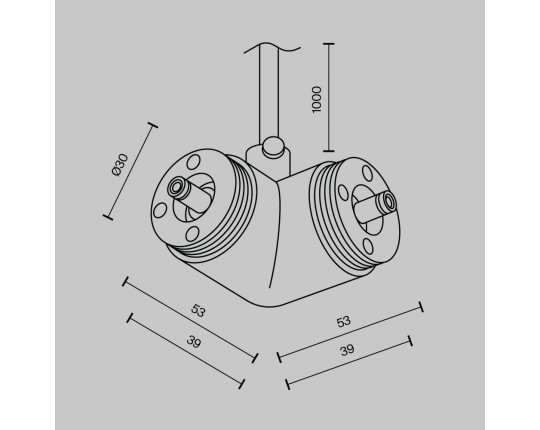 Аксессуар Maytoni Technical CA014LC-P-B