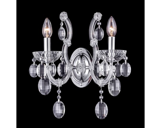 Бра Crystal Lux Hollywood AP2 Chrome