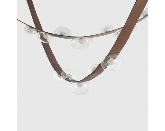 Подвесной светильник Crystal Lux BOSQUE SP7 L3000 BROWN/TRANSPARENT