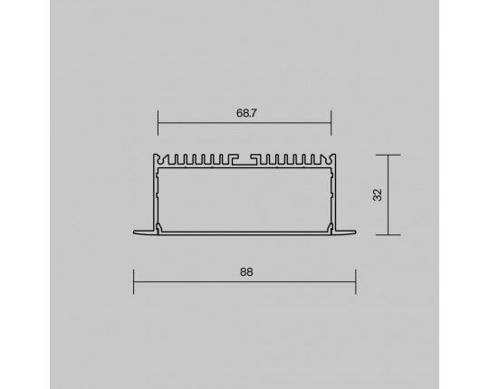 Алюминиевый профиль Maytoni Led Strip ALM-8832-S-2M 632007