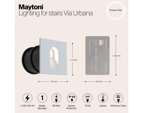 Уличный светодиодный светильник Maytoni Via Urbana O022-L3W
