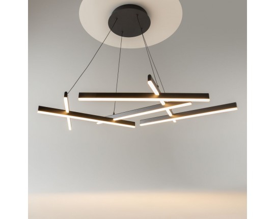 Подвесной светодиодный светильник Maytoni Line MOD016PL-L80BK