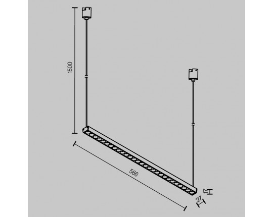 Трековый подвесной светильник Maytoni Technical TR169-1-26W3K-M-B
