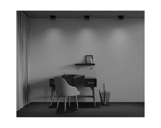 Потолочный светодиодный светильник Maytoni Technical Alfa Led C065CL-02-L12W3K-B Потолочный светодиодный светильник Maytoni Technical Alfa Led C065CL-02-L12W3K-B