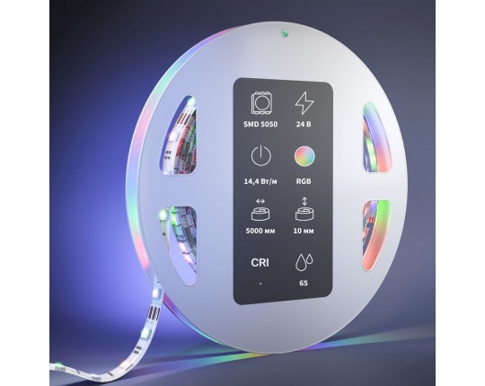 Светодиодная влагозащищенная лента Maytoni 14,4W/m 60LED/m 5050SMD RGB/RGBW 5M 201140