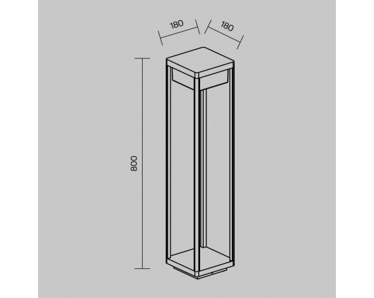 Ландшафтный светодиодный светильник Maytoni Baker Street O021FL-L10B3K