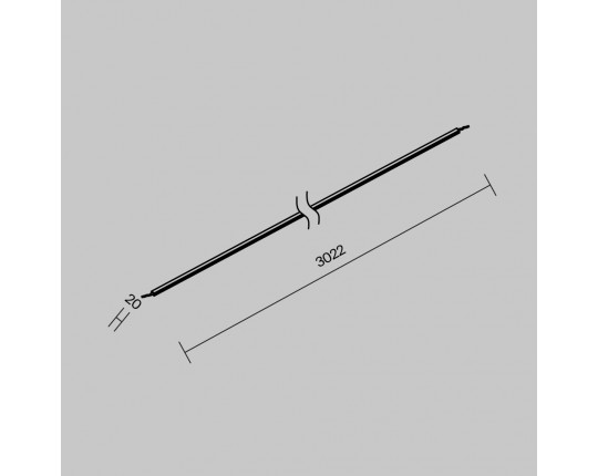 Уличная токоведущая лента Elasity IP 3м Maytoni Outdoor Elasity IP O-TR001-PL-L3