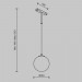 Трековый подвесной светильник Maytoni Technical TR178-1-5WTW-B