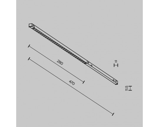 Трековый светильник Maytoni Technical EXILITY X Points TR241-4-6WTW-DD2-B
