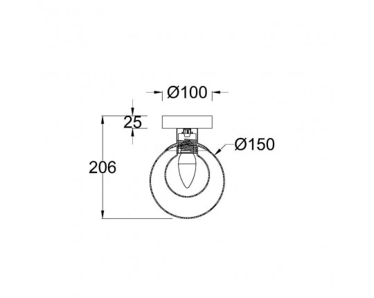 Настенный светильник Maytoni Basic form MOD521WL-01G1