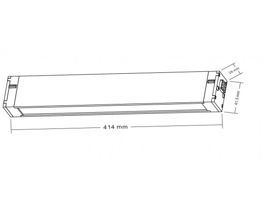 Светильник трековый Crystal Lux CLT 0.35 001 18W BL M4000K