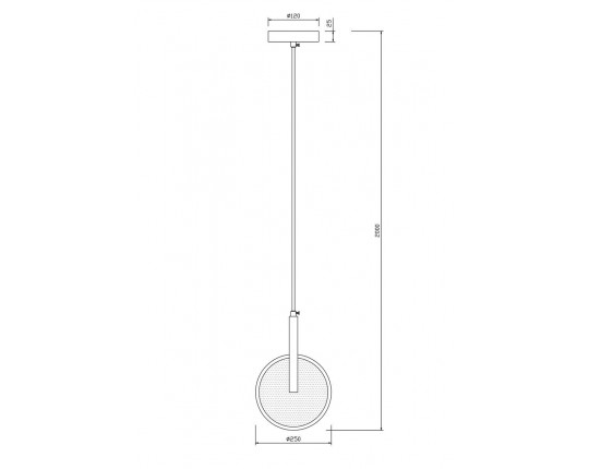 Подвесной светодиодный светильник Freya Nova FR6002PL-L15BS