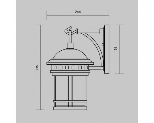 Уличный настенный светильник Maytoni Salamanca O031WL-01BR