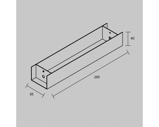 Основание для блока питания для подвесных шинопрводов Maytoni Technical ARITY Accessories for tracks Arity TRA233-BB-B
