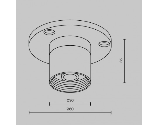 Аксессуар Maytoni Technical CA023BI-B