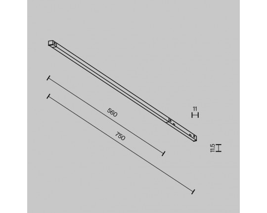 Трековый светильник Maytoni Technical EXILITY X Basis TR240-4-12WTW-DSZ-B