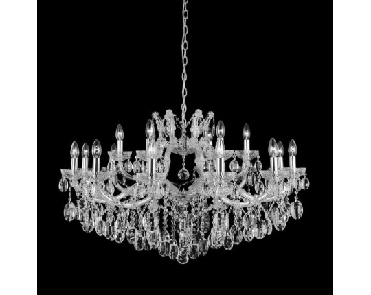 Подвесная люстра Crystal Lux Hollywood SP12+6 Chrome Подвесная люстра Crystal Lux Hollywood SP12+6 Chrome