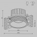 Встраиваемый светильник Maytoni Technical Downlight Round DL058-12W2.7K-TRS-B