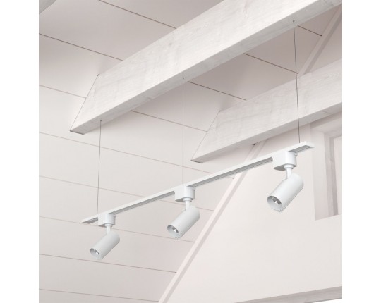 Шинопровод однофазный с питанием и заглушкой Crystal Lux CLT 0.11 01 L1000 WH