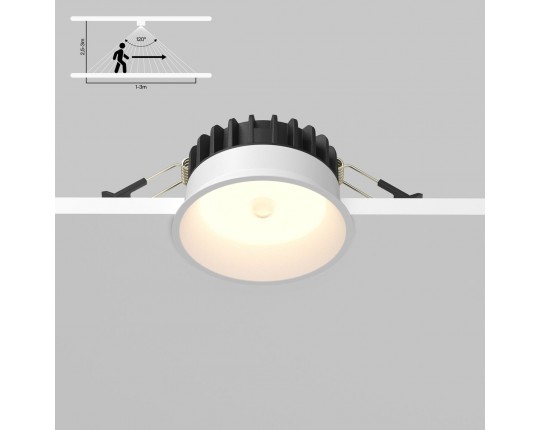 Встраиваемый светильник Maytoni Technical Downlight DL055-8W3K-SEN-W