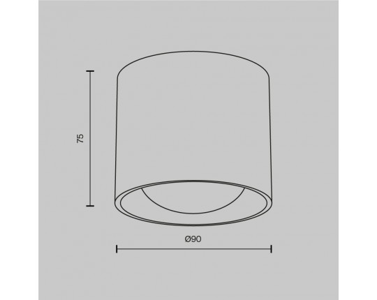 Потолочный светильник Maytoni Technical Ceiling Lens C217CL-15W3K-B