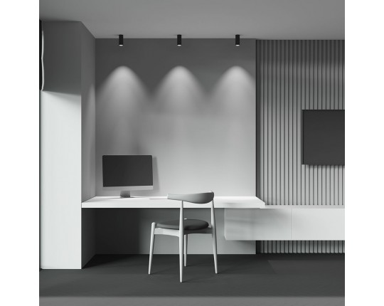 Потолочный светодиодный светильник Maytoni Technical Focus Led C056CL-L12B2.7K-W-B