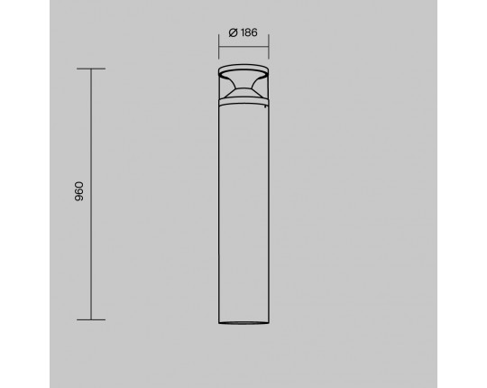 Ландшафтный светильник Maytoni Outdoor O496FL-L21B3K2