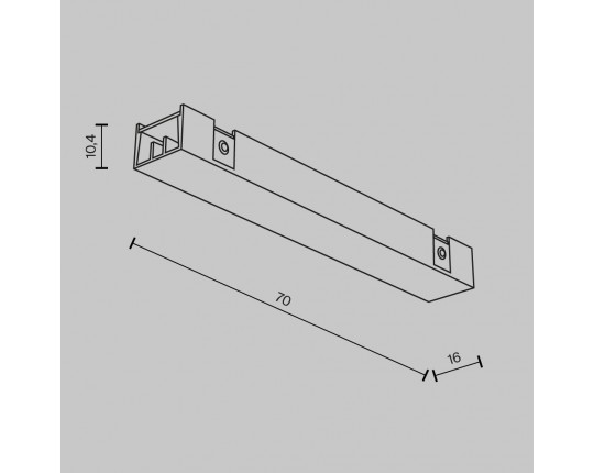 Коннектор питания прямой Maytoni Technical Accessories for tracks Basity TRA172IPC-1B