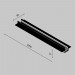 Профиль для уличной трековой системы Maytoni Outdoor O-TR002ED-P-B3M
